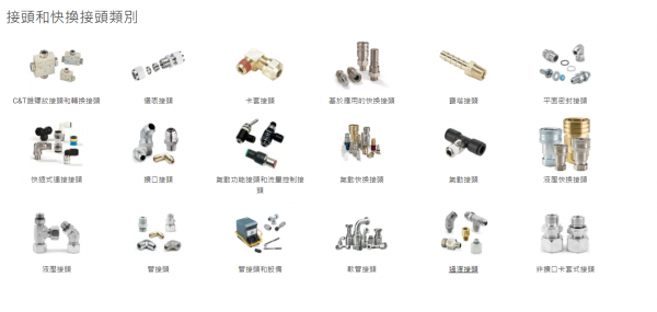 Legris 接頭和快換接頭